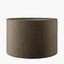 Rouen 40cm Mocha Brown Boucle Cylinder Lampshade