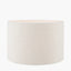 Rouen 45cm White Boucle Cylinder Lampshade