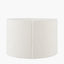 Rouen 45cm White Boucle Cylinder Lampshade