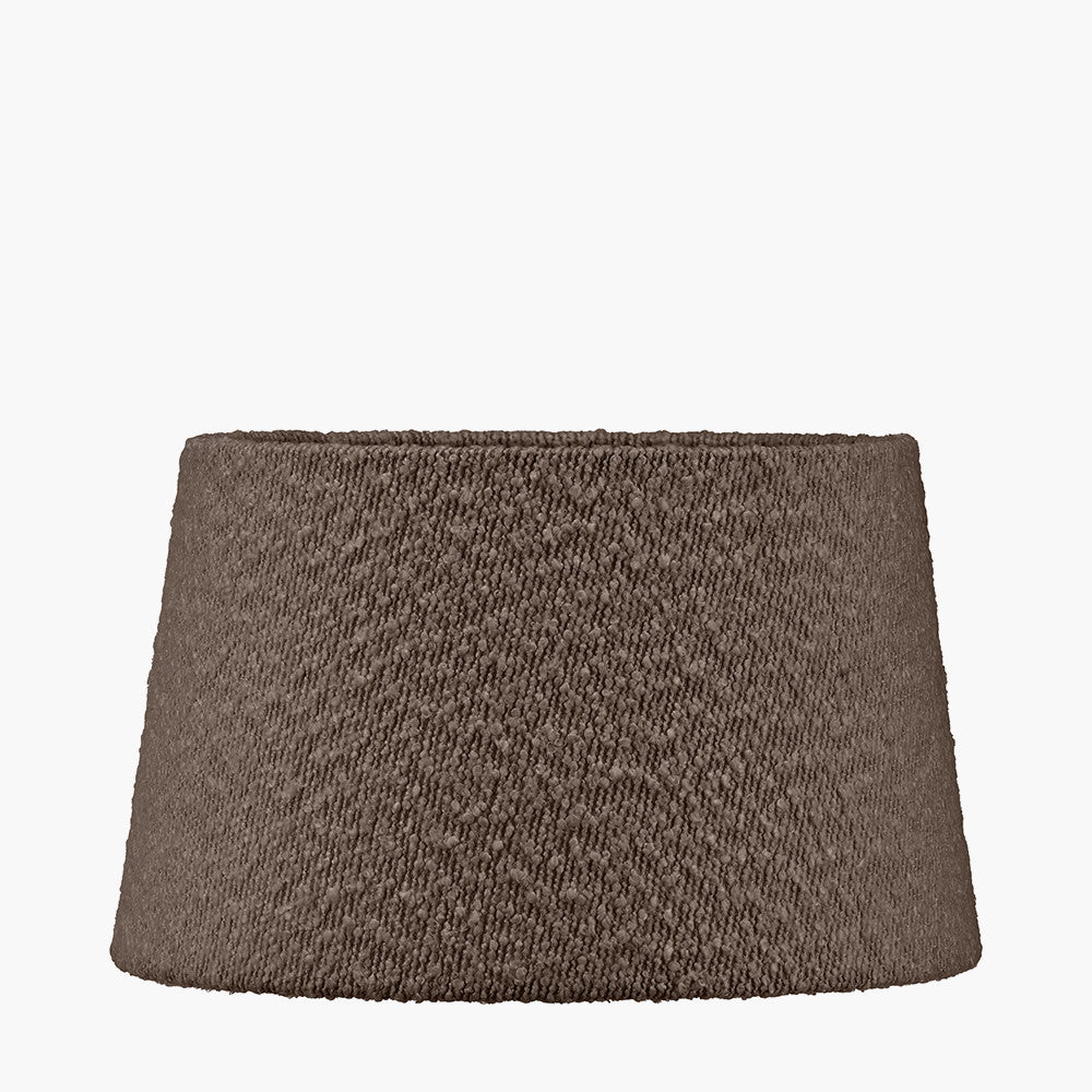Martigues 30cm Mocha Brown Boucle Tapered Lampshade