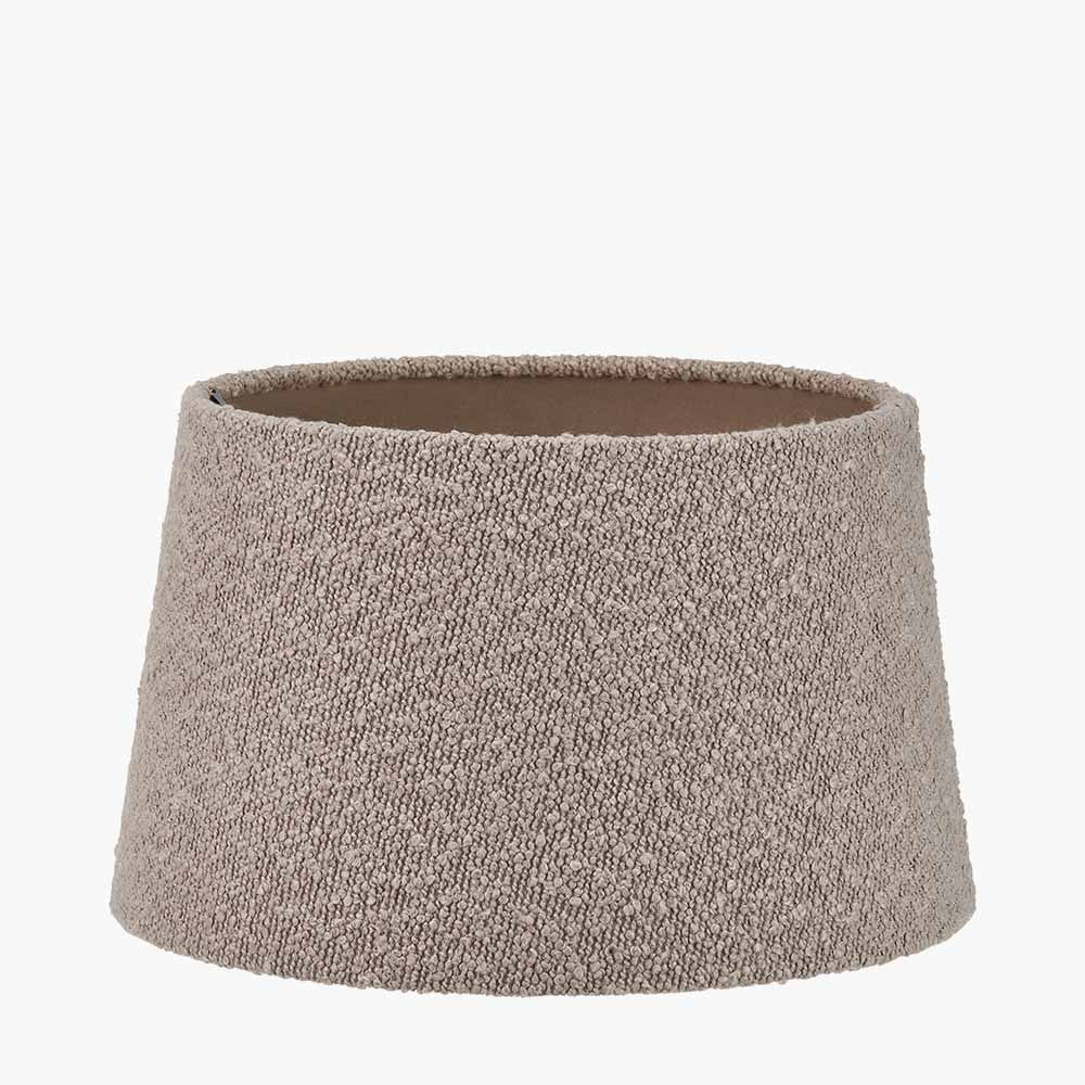 Martigues 30cm Taupe Boucle Tapered Lampshade