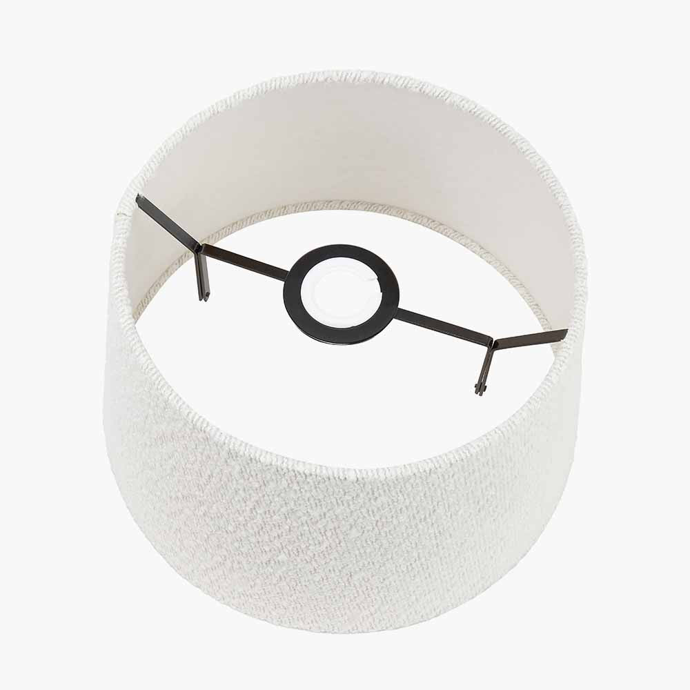 Martigues 30cm White Boucle Tapered Lampshade