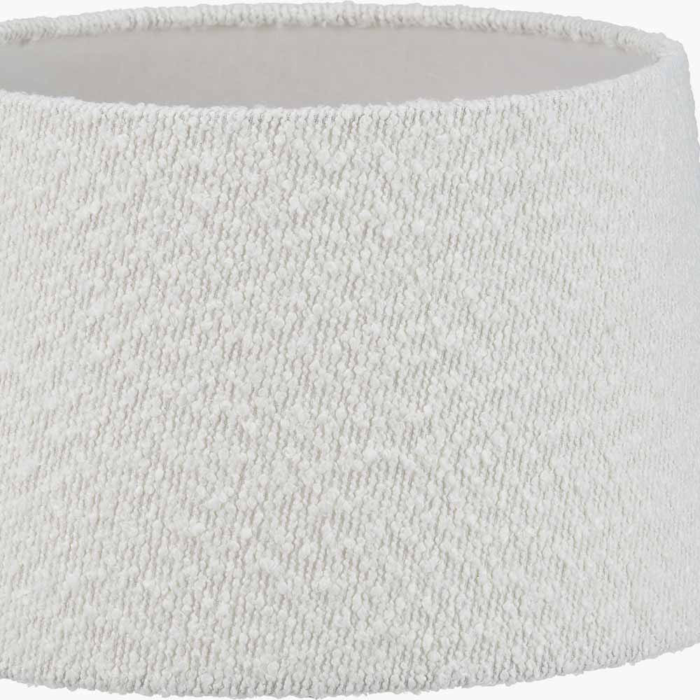 Martigues 30cm White Boucle Tapered Lampshade