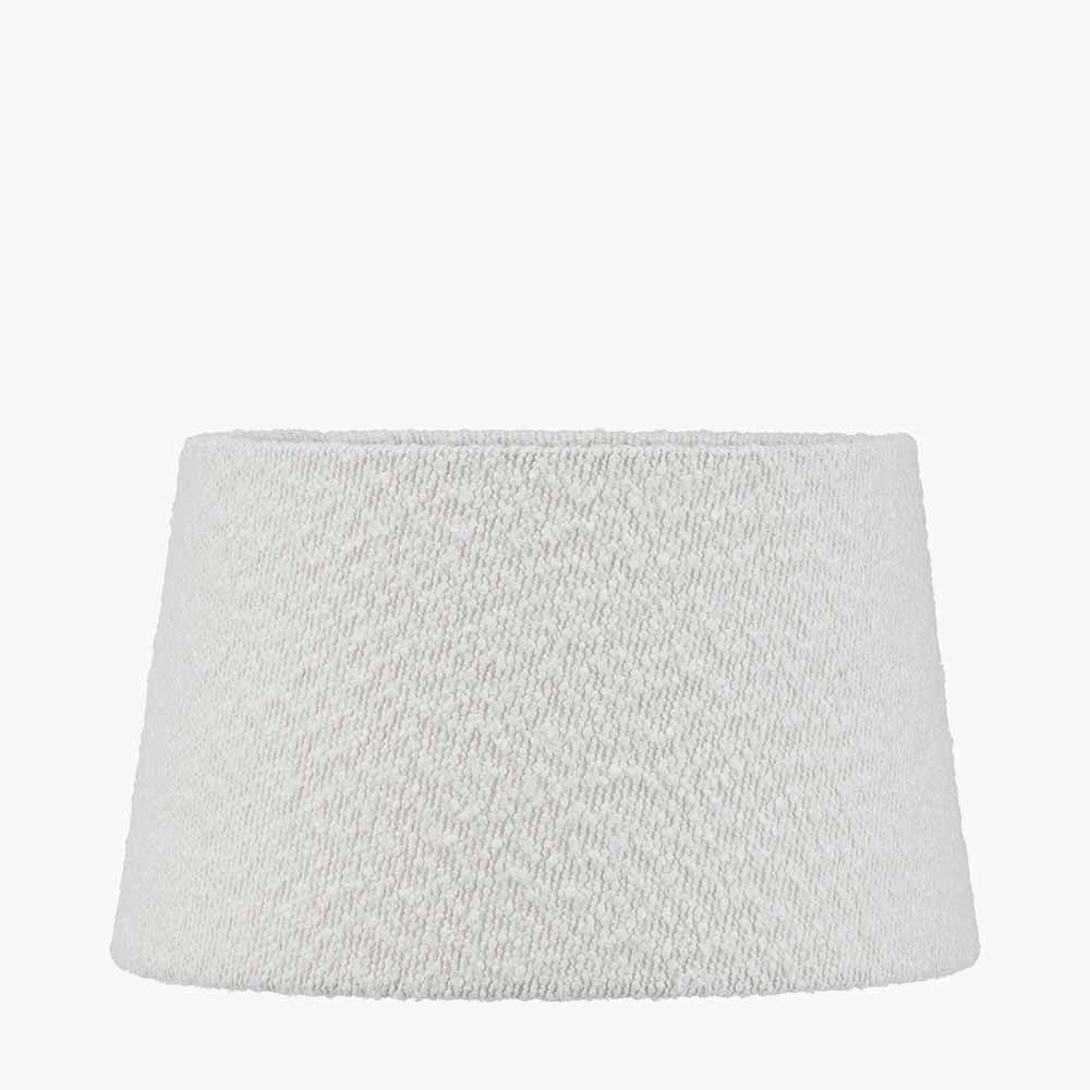 Martigues 35cm White Boucle Tapered Lampshade