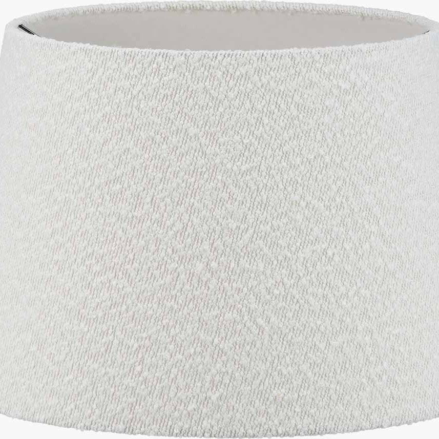 Martigues 40cm White Boucle Tapered Lampshade