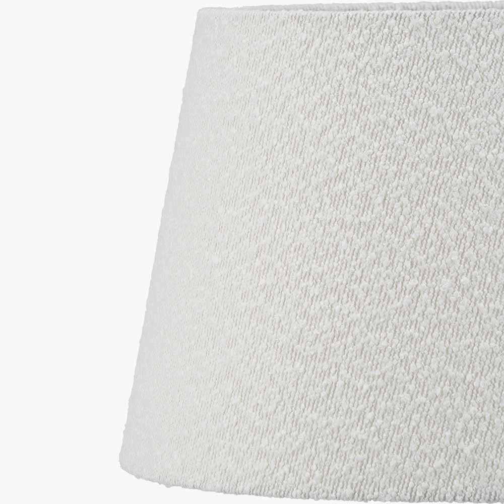 Martigues 40cm White Boucle Tapered Lampshade