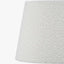 Martigues 40cm White Boucle Tapered Lampshade