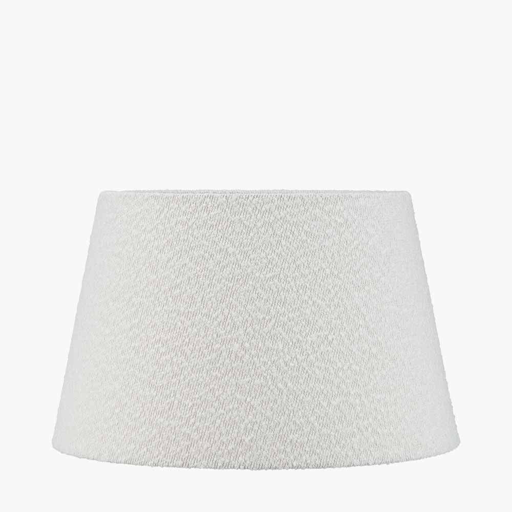 Martigues 45cm White Boucle Tapered Lampshade