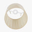 Maya 30cm Almond Silk Box Pleat Tapered Lampshade