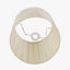 Maya 45cm Almond Silk Box Pleat Tapered Lampshade