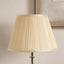 Maya 45cm Almond Silk Box Pleat Tapered Lampshade