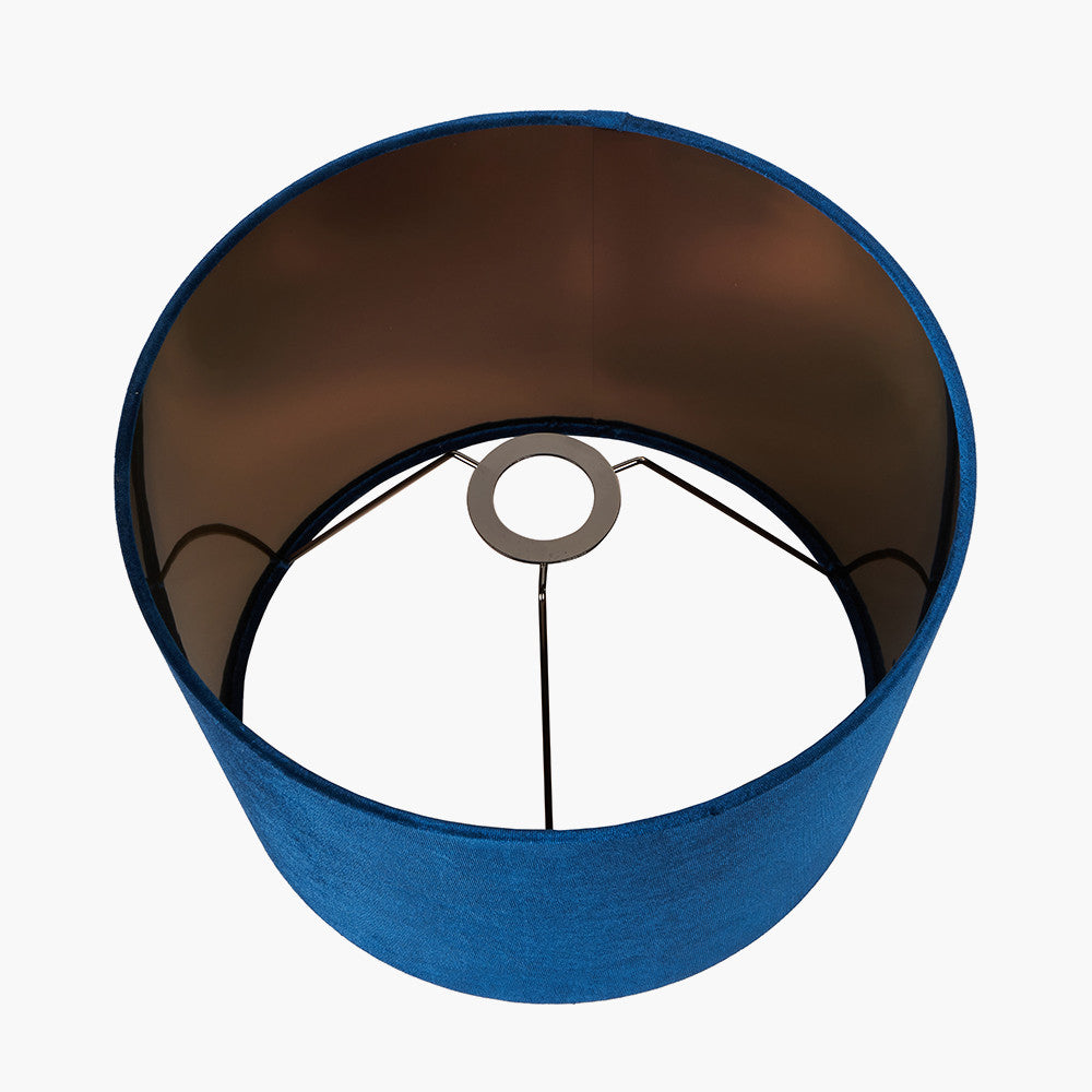 Aida 50cm Sapphire Velvet Tapered Lampshade } OUTLET