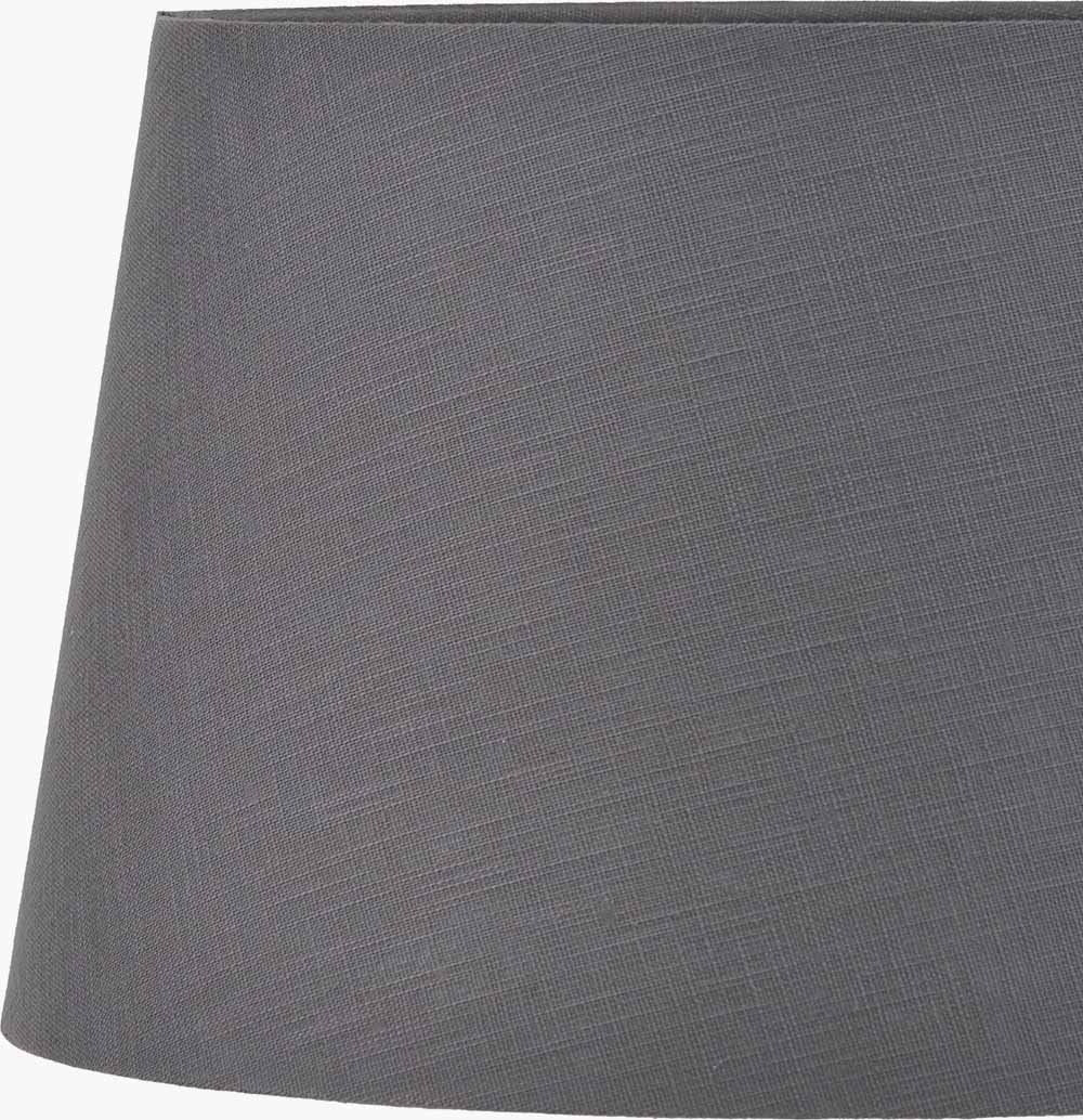 Lys 35cm Steel Grey Self Lined Linen Tapered Lampshade