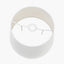 Lys 35cm White Self Lined Linen Tapered Lampshade