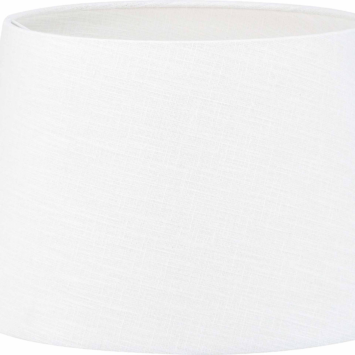 Lys 35cm White Self Lined Linen Tapered Lampshade