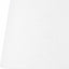 Lys 35cm White Self Lined Linen Tapered Lampshade