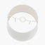 Lys 40cm White Self Lined Linen Tapered Lampshade