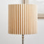 Callista 30cm Natural Linen Hard Pleat Lampshade