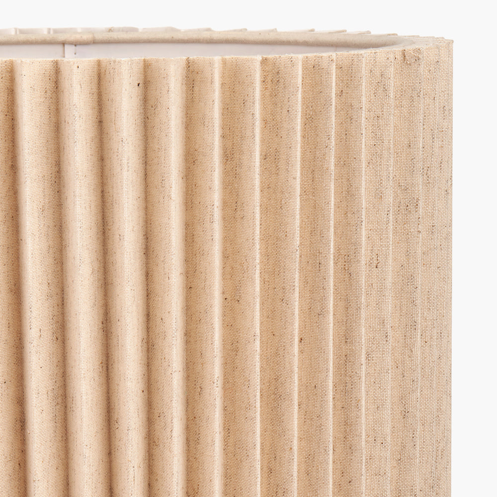 Callista 35cm Natural Linen Hard Pleat Lampshade