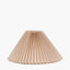 Amelia 40cm Natural Linen Hard Pleat Tapered Lampshade
