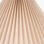 Amelia 40cm Natural Linen Hard Pleat Tapered Lampshade