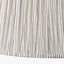 Thiago 30cm Natural Stripe Mushroom Pleat Tapered Lampshade