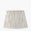Thiago 35cm Natural Stripe Mushroom Pleat Tapered Lampshade
