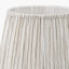 Thiago 35cm Natural Stripe Mushroom Pleat Tapered Lampshade