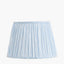 Thiago 35cm Ocean Blue Stripe Mushroom Pleat Tapered Lampshade