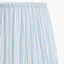 Thiago 40cm Ocean Blue Stripe Mushroom Pleat Tapered Lampshade