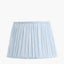 Thiago 45cm Ocean Blue Stripe Mushroom Pleat Tapered Lampshade