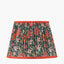 Floressa 30cm Red Floral Patterned Mushroom Pleat Tapered Lampshade