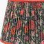 Floressa 35cm Red Floral Patterned Mushroom Pleat Tapered Lampshade