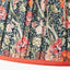 Floressa 45cm Red Floral Patterned Mushroom Pleat Tapered Lamp Shade