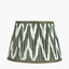 Kamilah 25cm Sage Chevron Pattered Mushroom Pleat Tapered Lampshade
