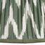 Kamilah 25cm Sage Chevron Pattered Mushroom Pleat Tapered Lampshade