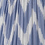 Kamilah 30cm Blue Chevron Patterned Mushroom Pleat Tapered Lampshade