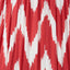 Kamilah 30cm Red Chevron Patterned Mushroom Pleat Tapered Lampshade