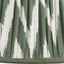 Kamilah 35cm Sage Chevron Pattered Mushroom Pleat Tapered Lampshade