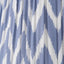 Kamilah 40cm Blue Chevron Patterned Mushroom Pleat Tapered Lampshade