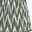 Kamilah 40cm Sage Chevron Pattered Mushroom Pleat Tapered Lampshade
