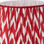 Kamilah 45cm Red Chevron Patterned Mushroom Pleat Tapered Lamp Shade | OUTLET