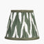 Kamilah 16cm Sage Chevron Pattered Mushroom Pleat Tapered Lampshade