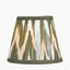 Kamilah 16cm Sage Chevron Pattered Mushroom Pleat Tapered Lampshade