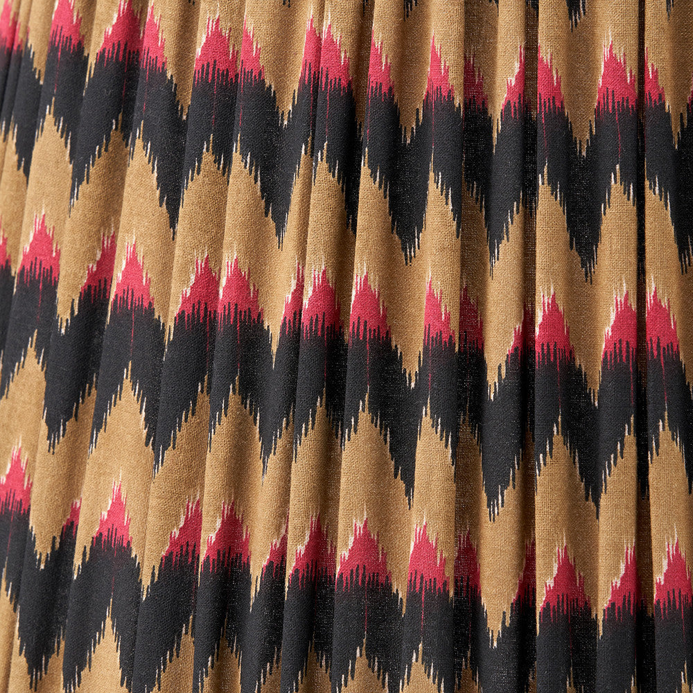 Athira 45cm Multi Chevron Design Mushroom Pleat Tapered Lamp Shade