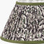 Ornella 25cm Green Floral Design Mushroom Pleat Empire Lampshade