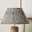 Ornella 25cm Green Floral Design Mushroom Pleat Empire Lampshade