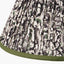 Ornella 30cm Green Floral Design Mushroom Pleat Empire Lampshade