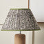 Ornella 30cm Green Floral Design Mushroom Pleat Empire Lampshade