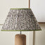 Ornella 35cm Green Floral Design Mushroom Pleat Empire Lampshade